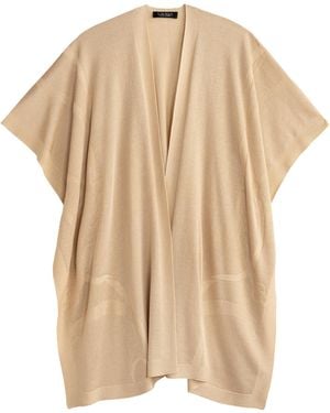Ralph Lauren Matte Shine Belting Ruana - Natural