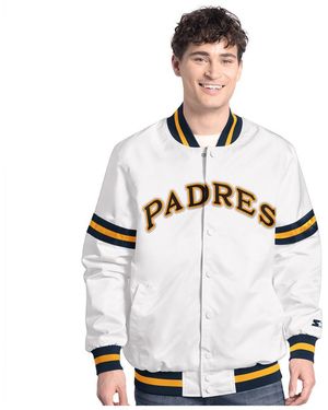 Starter San Diego Padres Cooperstown Scout Full-snap Varsity Jacket - White