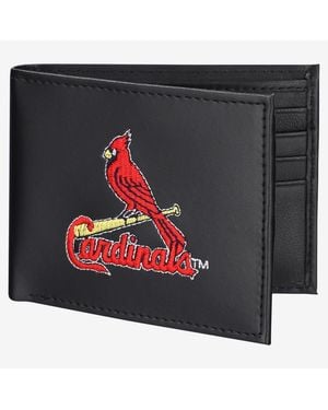Evergreen Enterprises St. Louis Cardinals Synthetic Leather Embroidered Bifold Wallet - Black