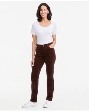 Style & Co. High-rise Straight Corduroy Jeans - White
