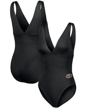 Tommy Bahama Tennessee Volunteers Palm Modern V-neck One-piece Swimsuit - Black