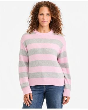 On 34th Cashmere Crewneck Relaxed-fit Sweater - White