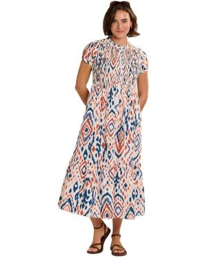 Brakeburn Eirini Bodice Tiered Maxi Dress - White