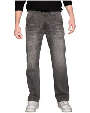Level 7 Utility Pocket Relaxed Bootcut Premium Denim Jean - Gray