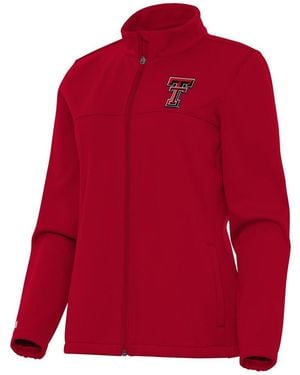 Antigua Texas Tech Raiders Links 2 Golf Full-zip Jacket - Red