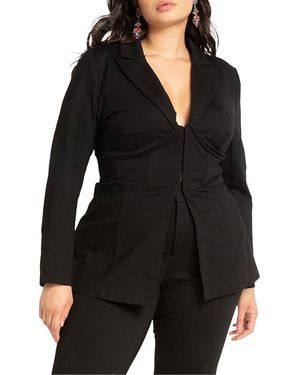 Eloquii Corset Blazer - Black