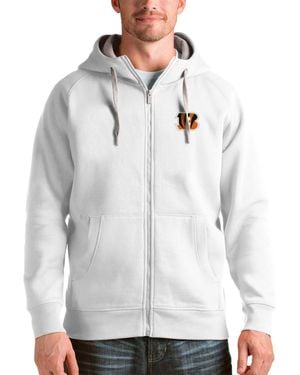 Antigua Cincinnati Bengals Victory Full-zip Hoodie - Gray