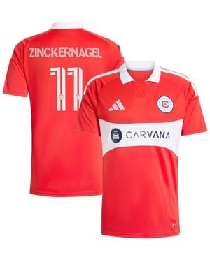 adidas Philip Zinckernagel Chicago Fire 2026 Forever Replica Jersey - Red