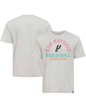 Sportiqe And San Antonio Spurs Outline T-shirt - Gray