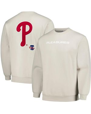 Pleasures Philadelphia Phillies Ballpark Pullover Sweatshirt - White