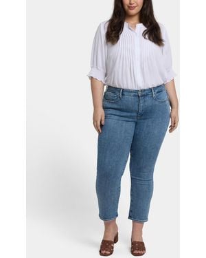NYDJ Plus Size Marilyn Straight Ankle Jeans - Blue