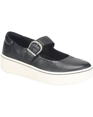 Born Mira Mj Round Toe Flats - Black