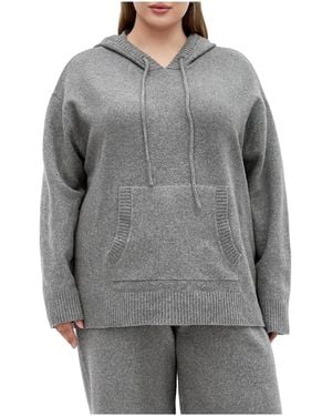 City Chic Plus Size Ally Sweater - Gray