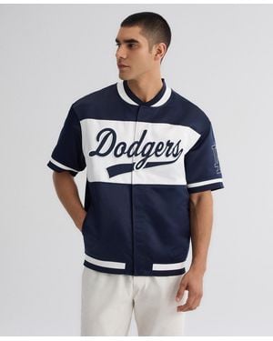 Fanatics Iconic Los Angeles Dodgers Satin Full-snap Warm-up Jacket - Blue