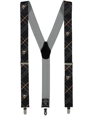 Eagles Wings Pittsburgh Penguins Suspenders - Black