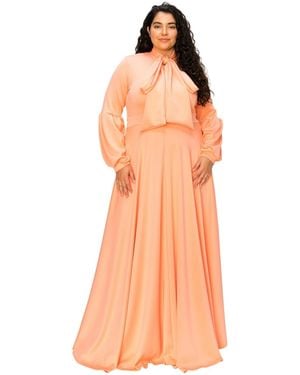 L I V D Plus Size Bella Donna Dress - Orange