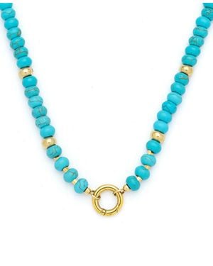 KAMARIA Raya Gemstone Beaded Necklace - Blue