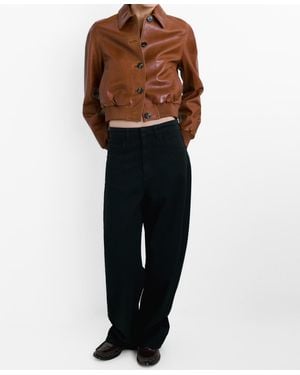 Mango Mid-rise Balloon Jeans - Black