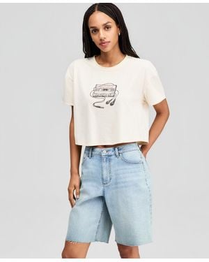 And Now This Cassette Tape Graphic T-shirt - Blue