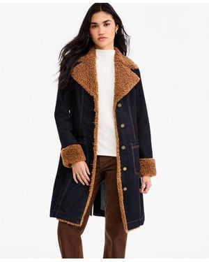 Liverpool Los Angeles Sherpa-trim Notch-collar Jacket - Black