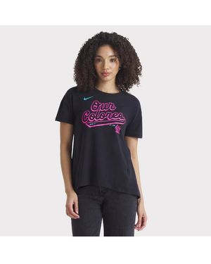 Nike Miami Marlins 2025 City Connect Flowy Fashion Tri-blend Performance T-shirt - Blue