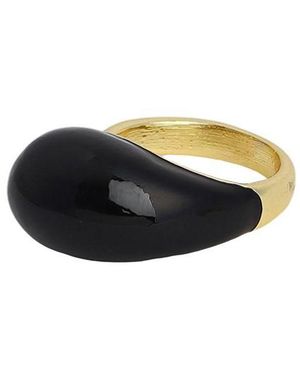 SOH The Teardrop Finger Ring - Black