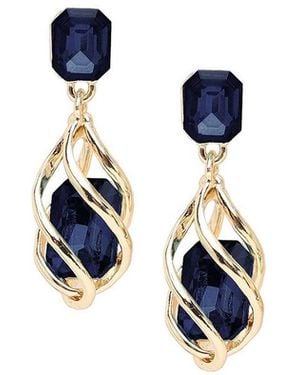 SOH Spiral Drop Earrings - Blue