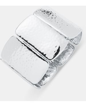 INC International Concepts Textured Bar Stretch Bracelet - White