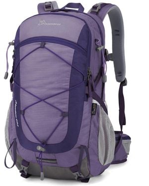 Mountaintop 40 Liter Hiking Backpack Lightweight Travel Backpack - Purple
