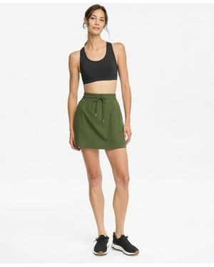 ID Ideology Textured Drawstring Skirt - Green