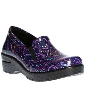 Easy Street Easy Works By Leeza Clogs - Blue