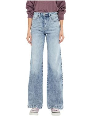 Kancan Roxana Ultra-high Rise 90's-flare Jeans - Blue