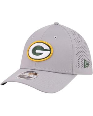 KTZ Green Bay Packers 39thirty M-crown Flex Fit Hat - Gray