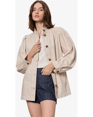 Sanctuary Funnel Neck Jacket - Natural