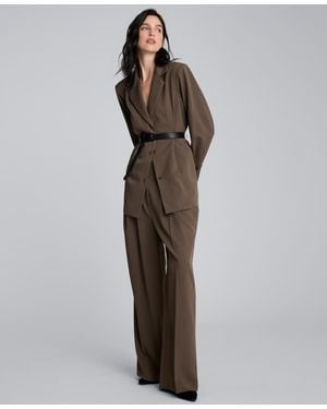 Kenneth Cole Three-button Belted Soft Blazer - Brown