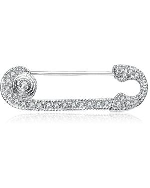 Genevive Jewelry Sterling Silver Gold Plated - White