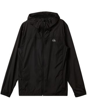 Quiksilver Overcast Windbreaker Long Sleeve Jacket - Black