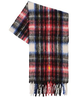 Polo Ralph Lauren Macro Brushed Scarf - Red