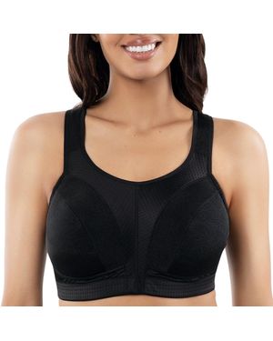 Parfait Active Full Bust Unlined Sports Bra - Black