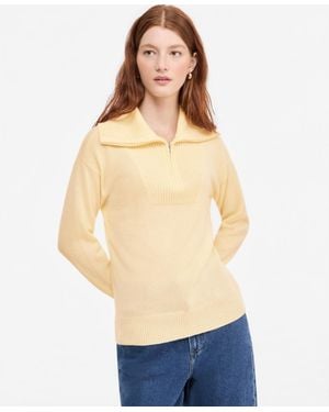 Charter Club 100% Cashmere Quarter-zip Sweater - Blue