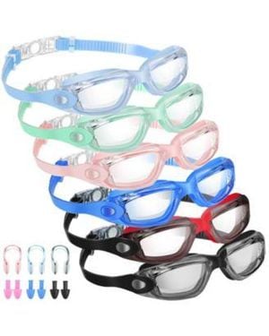 Gnuadz Swimming goggles Anti Fog Ear Plugs Nose Clip No Leaking Protection - Blue