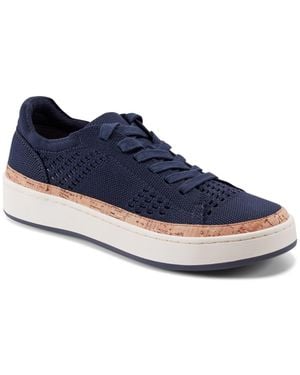 Earth Knight Knit Lace-up Sneakers - Blue