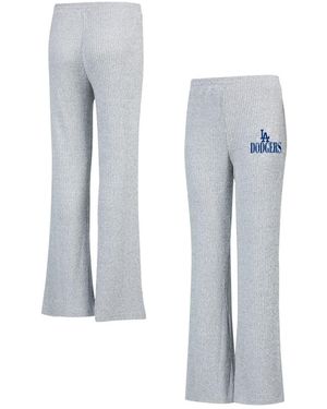 Concepts Sport Los Angeles Dodgers Juniper Rib Knit Flare Sleep Pants - Blue