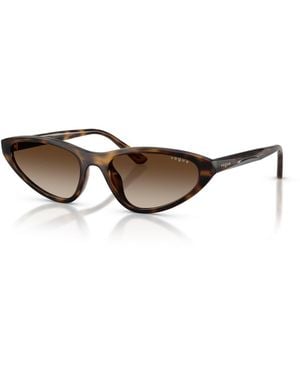 Vogue Eyewear Cat Eye Tortoise Shell Gradient Sunglasses Vo5726su - Brown