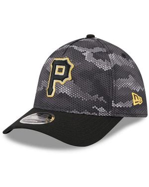 KTZ Pittsburgh Pirates Camo 39thirty A-frame Flex Hat - Black