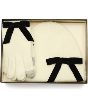 Kate Spade Hat And Gloves Set - Black