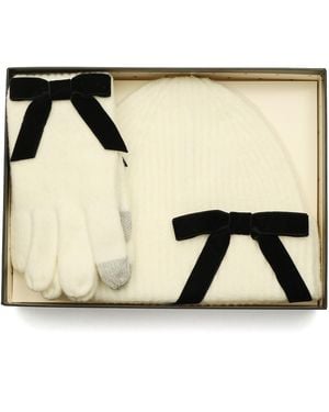 Kate Spade Hat And Gloves Set - Black