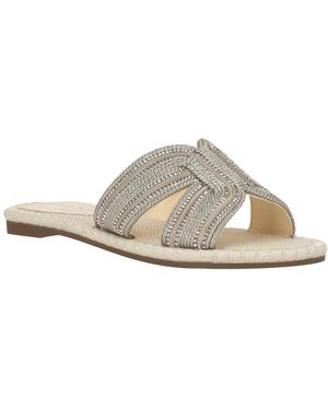 Jessica Simpson Blesyn Slip-on Flat Sandals - White