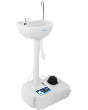 SereneLife Portable Hand-wash Sink Station - White