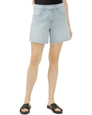 Silver Jeans Co. Be Easy Mid-rise Jean Shorts - Blue